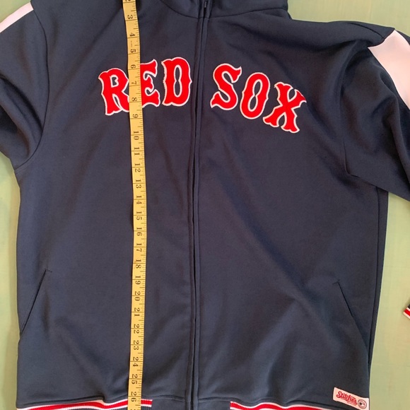 Vintage Red Sox Jacket embroidered Name and Logo Stitches Genuine Licensed MLB - Picture 11 of 11
